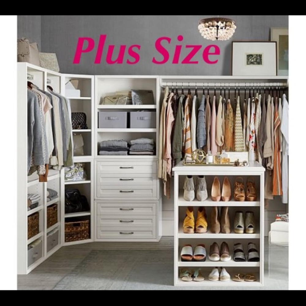 PLUS SIZE CLOTHING CLOSET SECTION